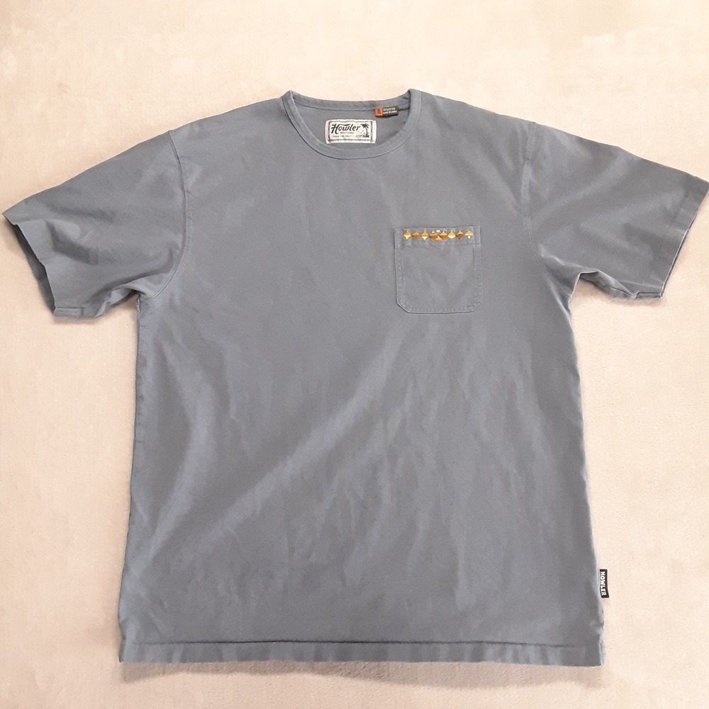 Howler Bros Mens Spectrum Pocket T-Shirt XL Blue Mirage HB-43805
